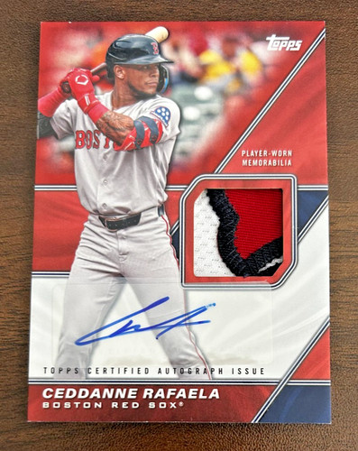 2026 Topps Update Ceddanne Rafaela Auto Patch #1/5 PLAYER WORN MLMU-CRF