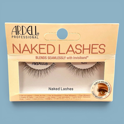 Ardell Naked Lashes 420 Invisiband Lightweight False Eyelashes NEW