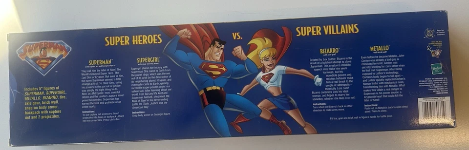 DE COLECCIÓN 1999 HASBRO SUPERMAN SUPER HEROES VS SUPER VILLANOS PAQUETE DE 4 CONJUNTO (1X) Foto 2 de 2