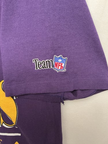 Vintage Minnesota Vikings T-shirt XL Made Usa Single Stitch Team NFL Rare - Picture 4 of 12