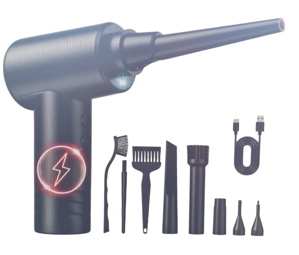 Bürstenloser Motor 150000RPM Staubgebläse Elektrische Druckluftspray 3-Gang T... - Bild 2 von 4