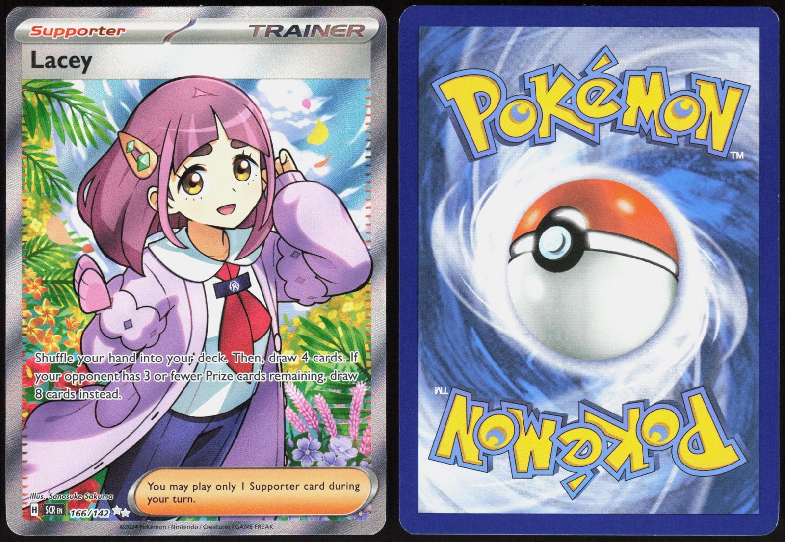 lacey pokemon card full art - SV7 - Japanese - SAR the trusted official grading guarantees its condition Lacey - 172/142 - SV07: