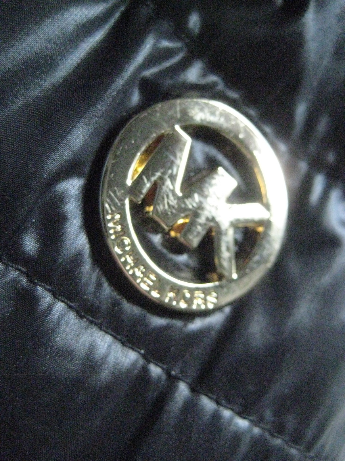 Michael Kors MK Hooded Quilted Jacket Coat Sz MEDIUM Removable Hood Worn Twice thumbnail 6