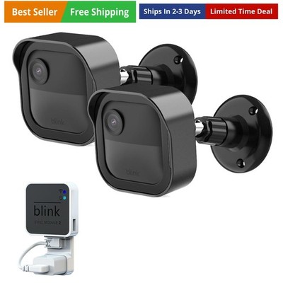 Blink Outdoor 4th Gen Camera Mount, 2Pack Weatherproof Housing and 360 Degree...