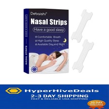 Skin-Friendly Clear Nasal Strips - 30 Soft Strips for Better Sleep & Relaxation