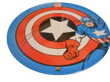 Marvel Zak! Designs Captain America 10" Plastic Dinner Plate New with Tag