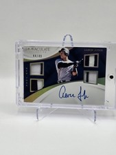 2017 Panini Immaculate Collection Aaron Judge Quad Patch Gold Auto QAM-AJ 44/49