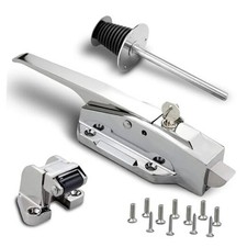 Walk in Cooler Door Handle, Walk in Cooler 1/8 In-1/4 In Flush -Mirror Silver