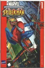 ULTIMATE SPIDER-MAN #1 GERMAN SIGNED REMARKED ART THIBERT SKETCH JAY COA MARVEL