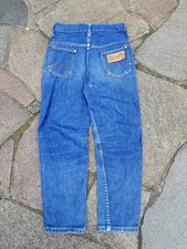 Vintage 80  s Wrangler Western Kids Denim Jeans Size 7 USA Made