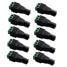 10 Female 12v DC Power Jack Adapter Connector for Led Strip CCTV Camera