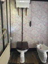 Vintage Edward John’s Dolphin Line High Level WC, bidet and Sink