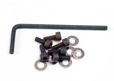 Traxxas 1/10 Rustler 4x4 VXL HD * Backplate Hex Motor Screw Set & Allen Wrench *