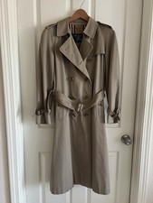 Burberry Kensington Trench Coat Women's 12 Reg Vintage 1980s
