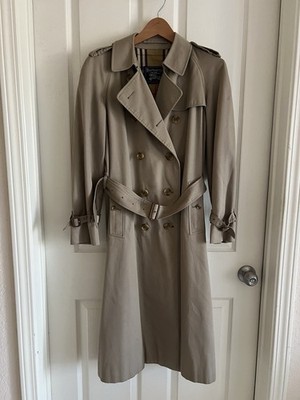 Burberry Kensington Trench Coat Women's 12 Reg Vintage 1980s | eBay