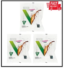 Hario V60 Paper Coffee Filters, Size 02, White, Tabbed (300 Sheets) (3 Items)