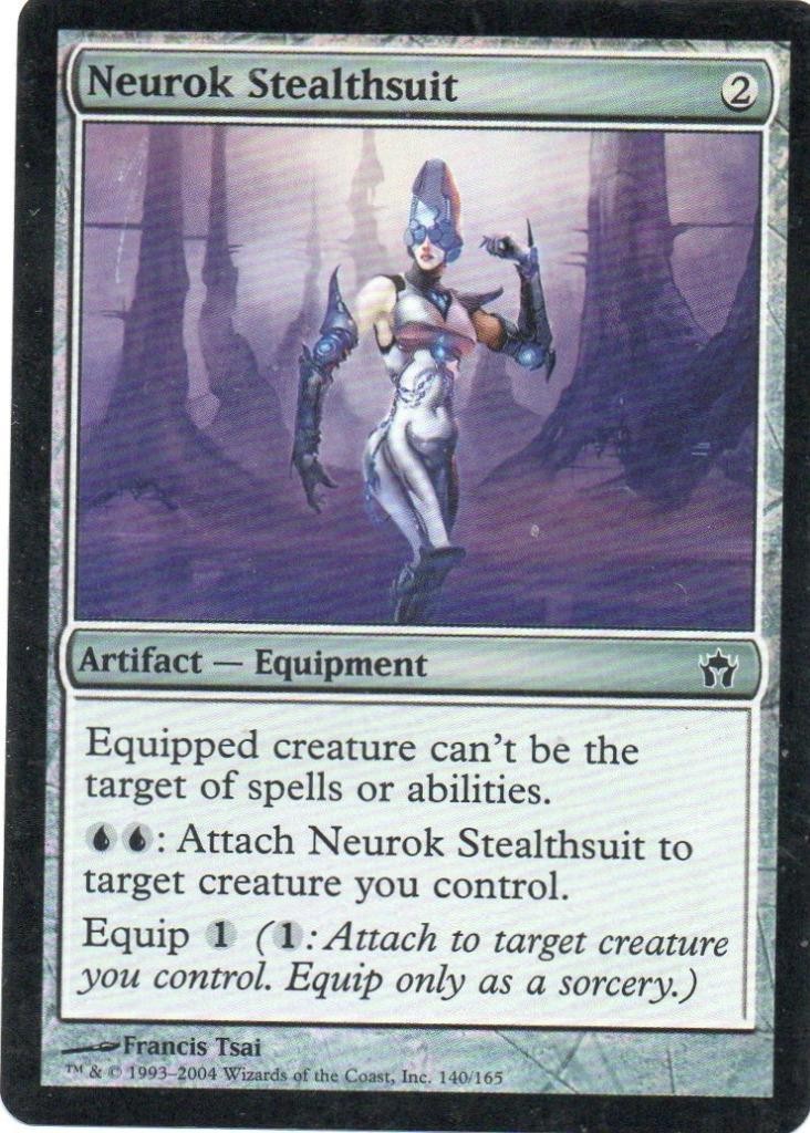 MTG: Fifth Dawn: Foil Neurok Stealthsuit: Lightly Played Condition