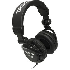 TASCAM TH-02 Professional Studio Monitor Headphones, Wired, Over Ear   for Recor