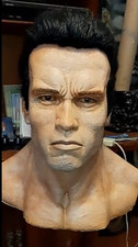Realistic Latex Terminator Mask with No Wounds - Arnold Schwarzenegger Face