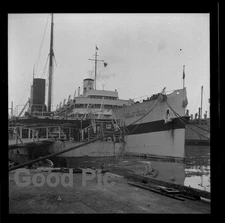 #NN1 - dd B&W Vintage Photo Negative- Military Ship- 1943