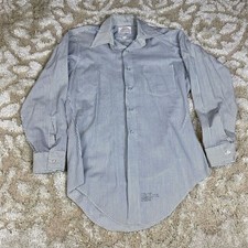 Vintage 70'S Arrow SURREY COLLECTION Men's Long Sleeve Striped Shirt Made in USA