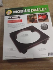  Handy Pallet Dolly Move Up to 220lbs Castor Wheels. 12x12" Base