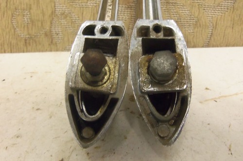 COPPIA MANIGLIE PORTE NOS BMC CROMATE AUSTIN MORRIS MG Riley Wolseley 1100 1300 - Foto 9 di 9