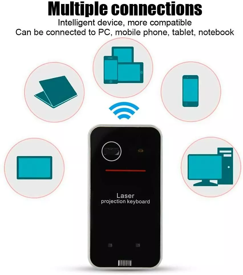  Virtual Keyboard, Laser Projection Bluetooth Wireless