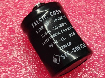 4 Condensateurs Polarisés 470µF 25V - Marque SIC SAFCO, Neufs Pour Réparations électroniques