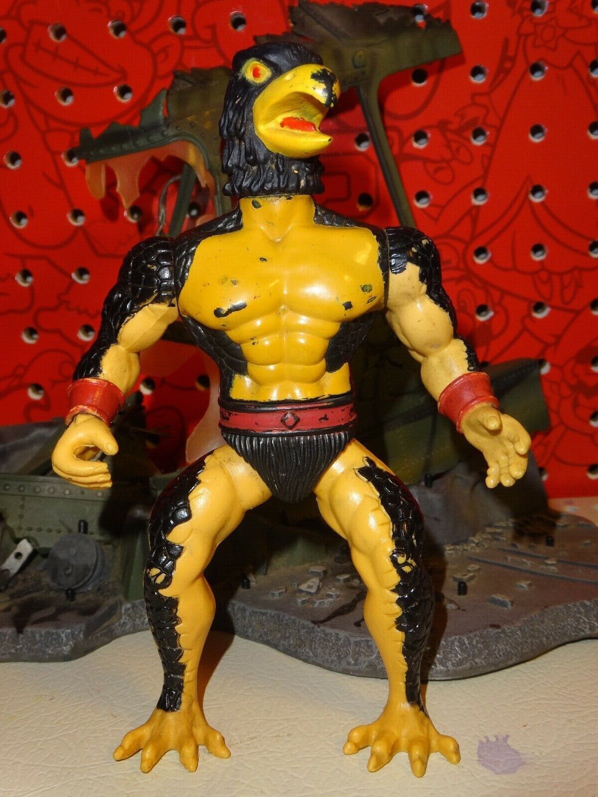 Black Birdman Warrior Beasts 1982 Remco Action Figure Vintage MOTU