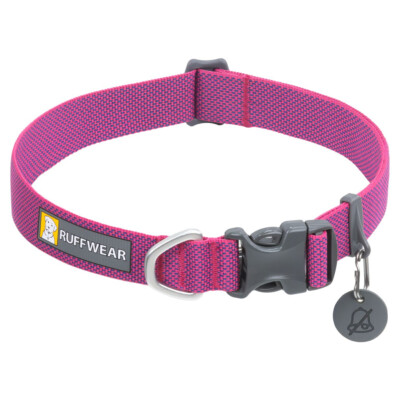 Ruffwear Hundehalsband Hi & Light Alpenglow Pink, leicht & robust für Hunde