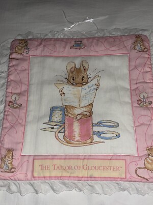 Peter Rabbit & Friends Jemima duck white & Pink Nursery Decor Soft Wall Art Set