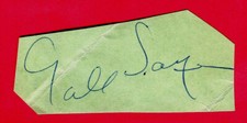 R.I.P.! 1965-1971 FOOTBALL BEARS STAR GALE SAYERS CUT SIGNATURE/AUTOGRAPH-1979