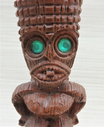 Vintage Hawaiian TIKI God - Kanaloa Hapa Wood Bottle Opener 5.5" Barware - Picture 2 of 4