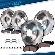 Front Rear Disc Rotors Brake Pads for 2005 - 2019 Nissan Frontier Suzuki Equator