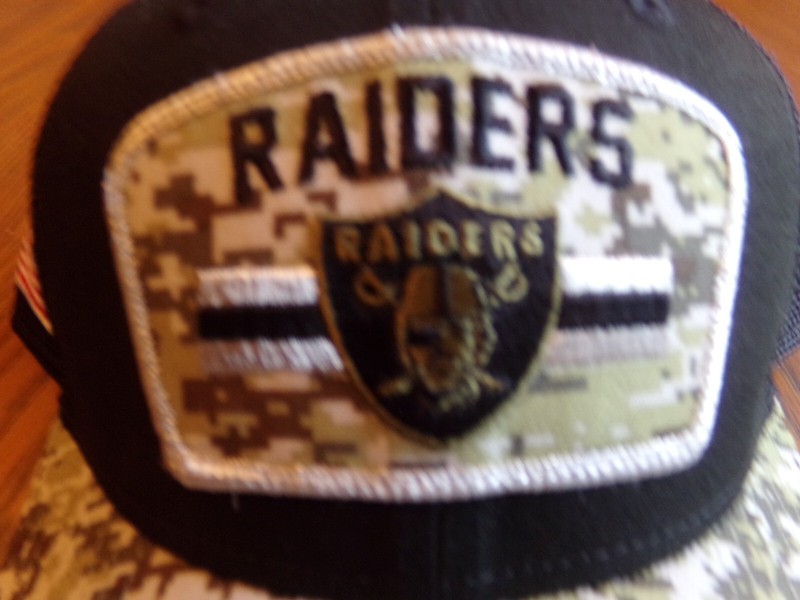 Las Vegas RAIDERS  "Salute to Service" Player Sideline Trucker Hat OSFM  $40 NWT
