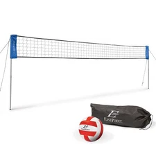EastPoint Sports Easy-Fit Adjustable Volleyball Net - Fits Yards Adjusts from 10