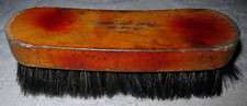 Vtg Esquire Boot Polish pure horse hair wood handle shoe polish brush, 6 3/4"
