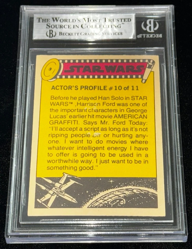 Kenny Baker "R2-D2" 1977 Topps STAR WARS Signed Auto Rookie Card BAS Beckett RC - Image 3 of 3