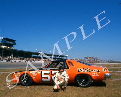 JIMMY MEANS 1976 #52 WIN IN DIXIE DAYTONA 500 CLOSE UP SHOT 8X10 GLOSSY PHOTO #3