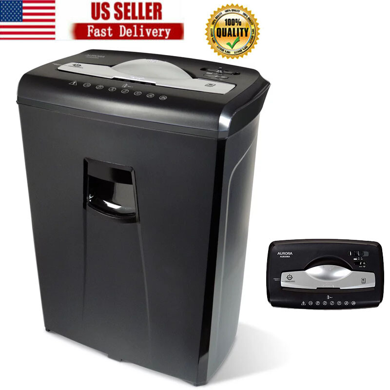 Commercial Office Shredder Paper Destroy Crosscut Paper Credit Card Heavy-Duty-image