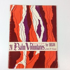 Hope 5316 Organ 24 Psalm Voluntaries Lester Groom Hymn Sheet Music 1964