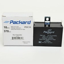 Packard PDC10 HVAC Dry Motor Run Capacitor 10 MFD/UF 370 Volts