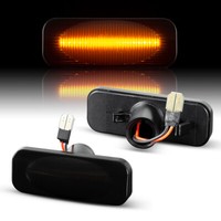 Seitenblinker Schwarz LED 2X Mit E-Passend FüR Opel Omega B Limousine, Caravan