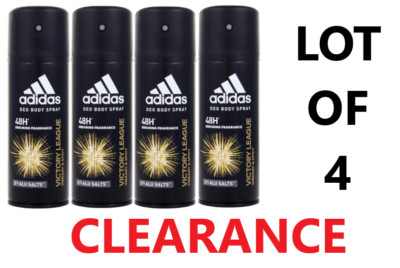 Adidas Deodorant Body Spray Victory League Fragrance 150 ML LOT OF 4