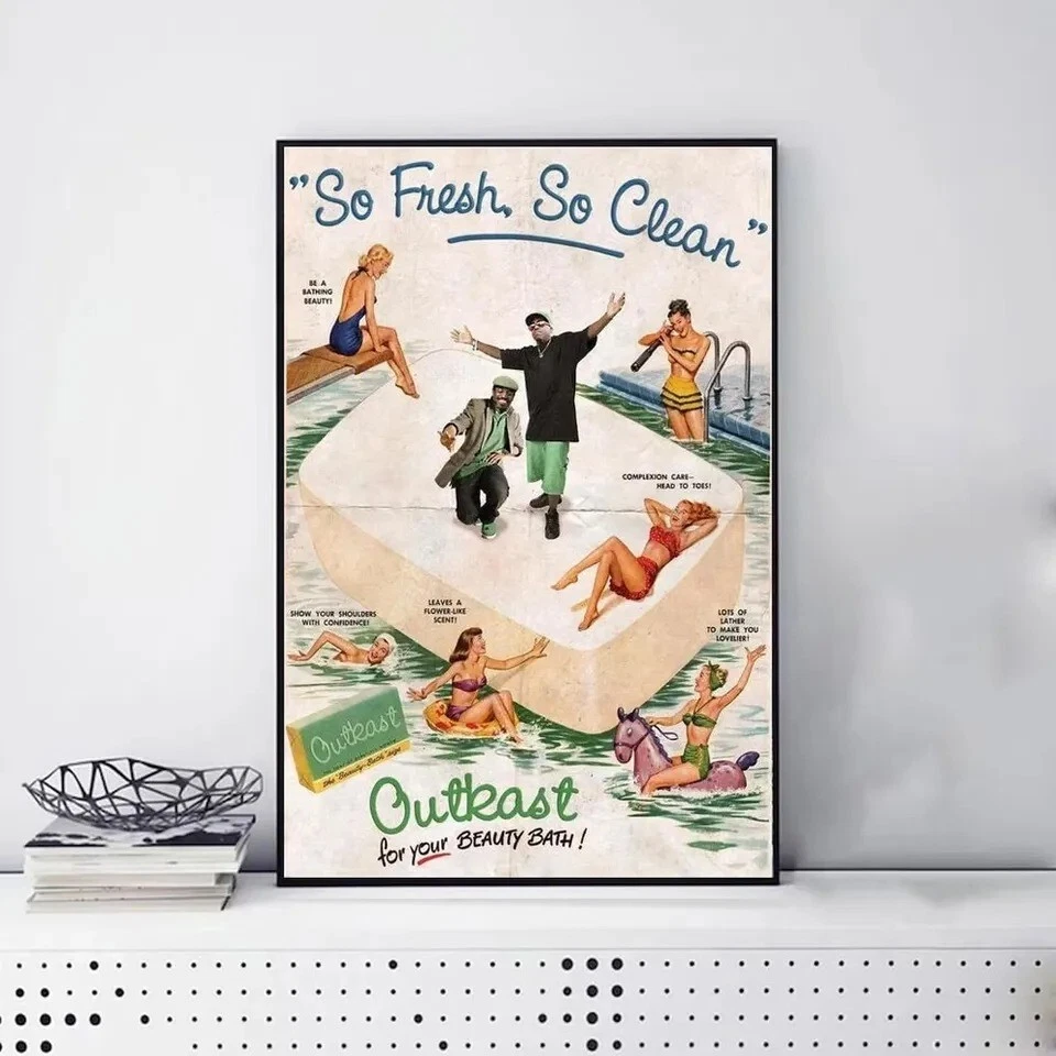 Outkast So Fresh So Clean Retro Music Poster, Hip Hop Art Print R&B Decor Poster - Image 2 of 4