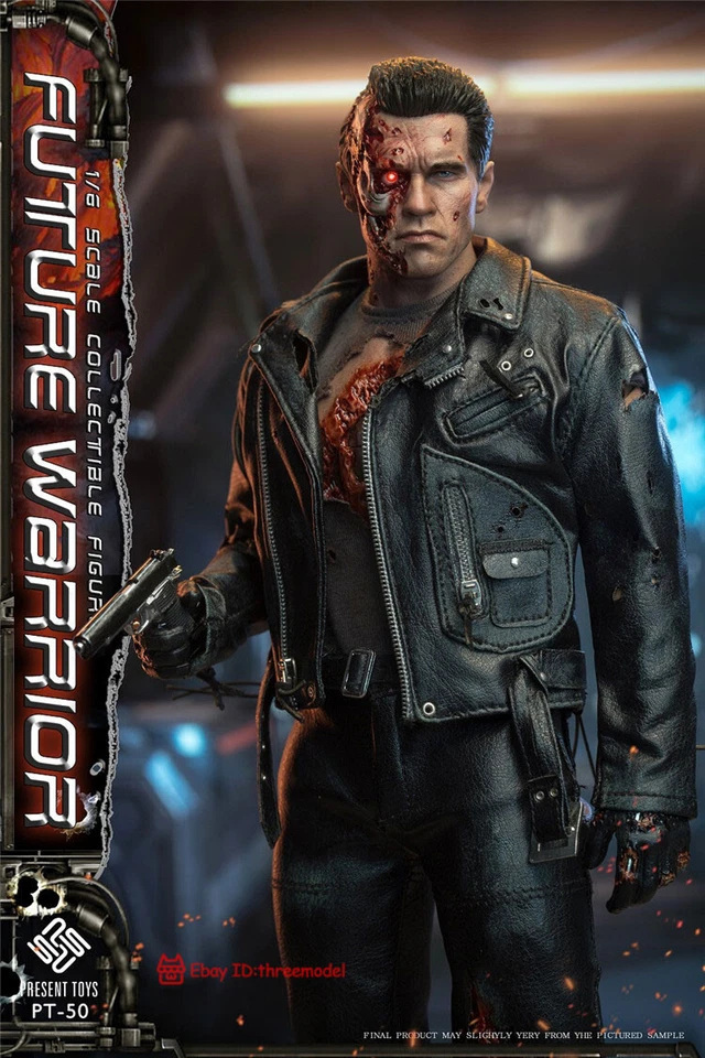 PRESENT TOYS 1/6 PT-sp50 T800 The Terminator Standard Ver Action Figure IN STOCK - Image 4 of 4