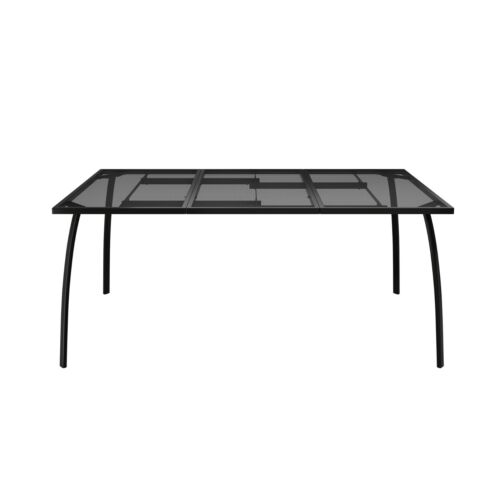 Mondawe Patio Steel Mesh Table Chair Outdoor Furniture Dining Table Chair - Picture 18 of 40