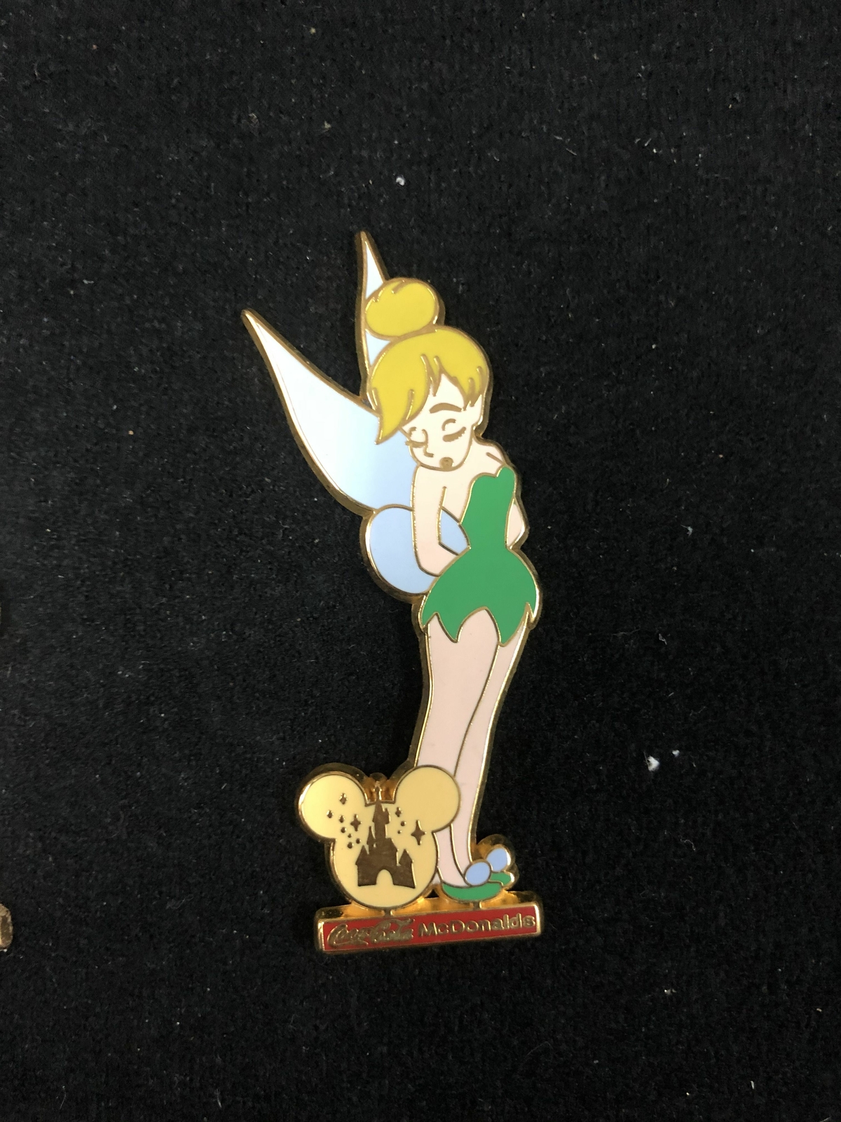 PIN DISNEY FANTASY PETER PAN TINKERBELL SPONSOR COCA COLA & McDONALD #2