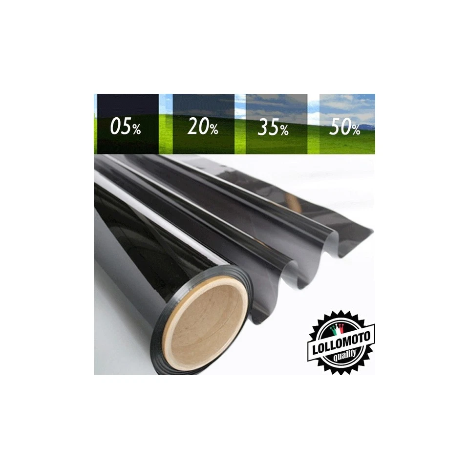 LOLLOMOTO 20% Pellicola Oscuramento Vetri Auto Professionale Rotolo Pellicola Vetri Tint